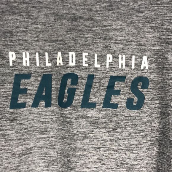 NFL MSX by Michael Strahan Heathered Gray Eagles Performance Long Sleeve Large - Picture 2 of 9